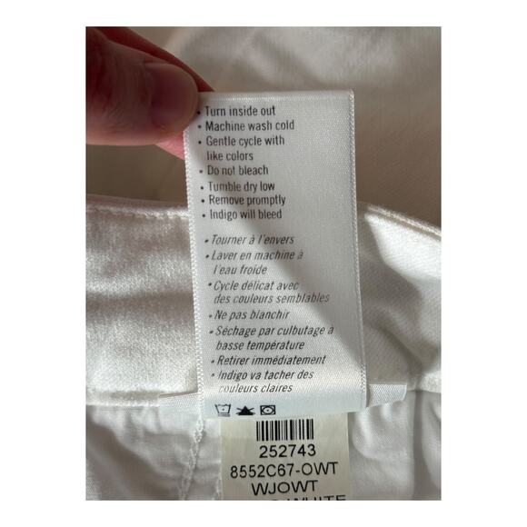 Paige Rianne Slash Pocket Chino pants white size 32 - Picture 7 of 7